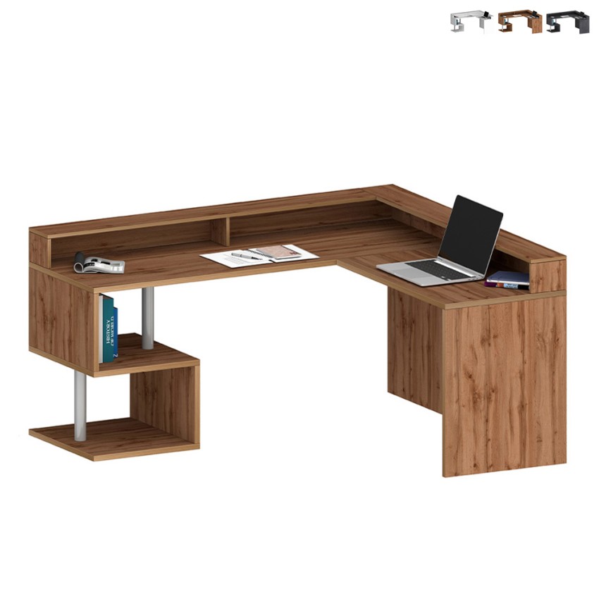 Scrivania casa ufficio design ad angolo moderna sopralzo Esse 2 A Plus Vendita Scrivania casa ufficio design ad angolo moderna sopralzo Esse 2 A Plus Vendita