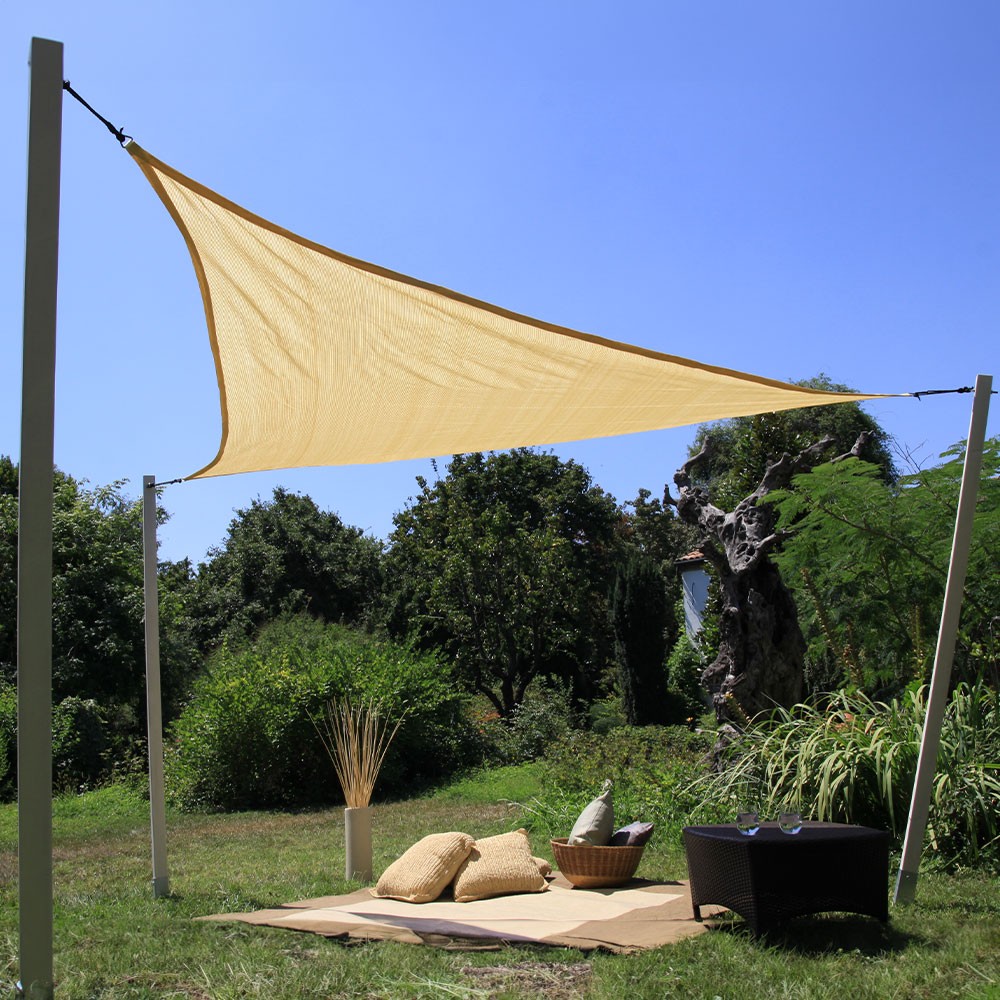 Vela ombreggiante tenda parasole triangolare per giardino esterno Kurt