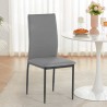 Sedia sala da pranzo in tessuto cucina ristorante stile moderno Gala Modello