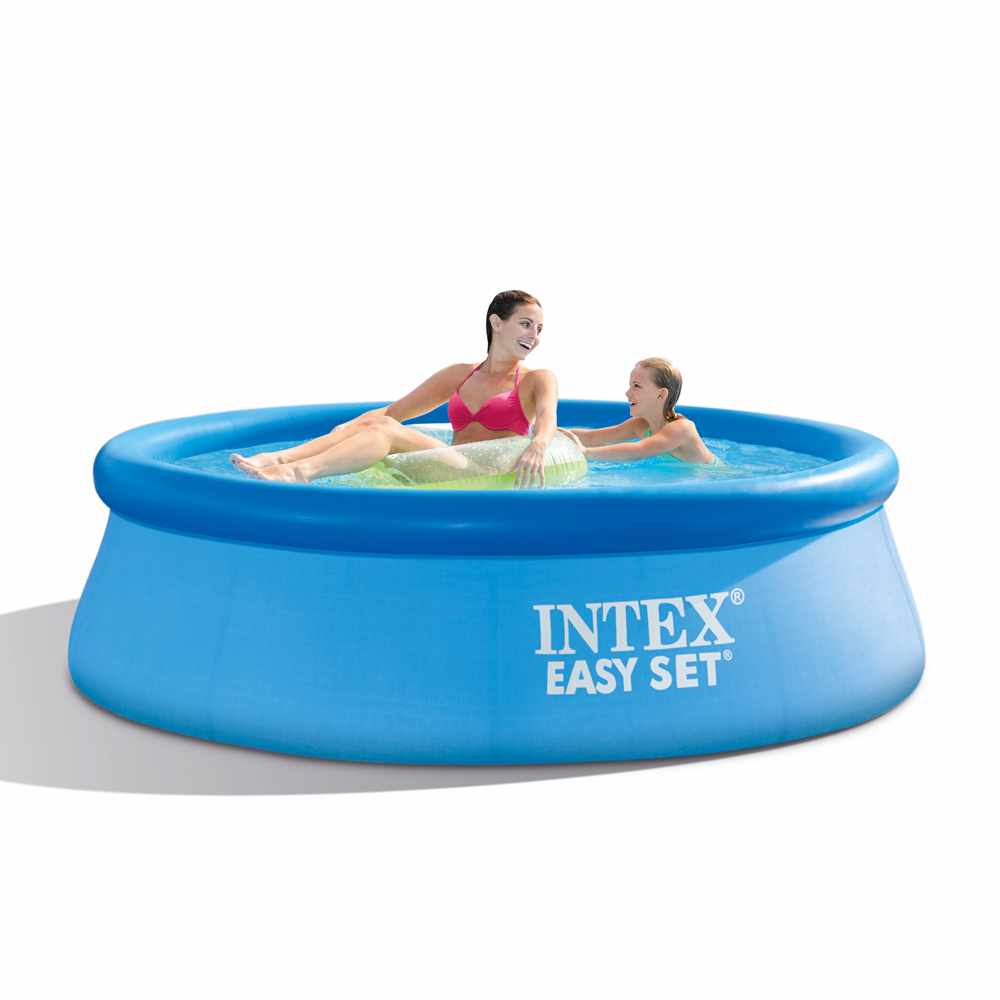 Piscina Gonfiabile Intex 28112 244x76 Rotonda Fuori Terra Con Pompa Filtro PVC