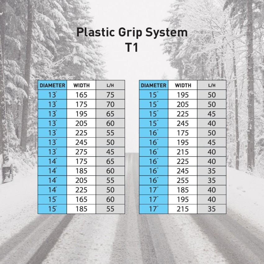 Modula Plastic catene da neve universali omologate auto non catenabili  R13-24