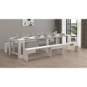 Panca per tavolo da pranzo consolle allungabile 66-290cm Pratika B 