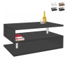 Tavolino da salotto moderno rettangolare 90x55cm 2 ripiani Zeta 90 Offerta