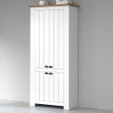Scarpiera 4 ante armadio multiuso 84x42x200cm bianco classico Hillrose Acquisto