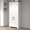 Scarpiera 4 ante armadio multiuso 84x42x200cm bianco classico Hillrose Saldi