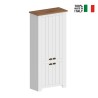Scarpiera 4 ante armadio multiuso 84x42x200cm bianco classico Hillrose Catalogo
