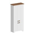 Scarpiera 4 ante armadio multiuso 84x42x200cm bianco classico Hillrose Scelta