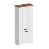 Scarpiera 4 ante armadio multiuso 84x42x200cm bianco classico Hillrose Scelta