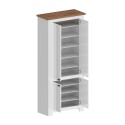 Scarpiera 4 ante armadio multiuso 84x42x200cm bianco classico Hillrose Caratteristiche