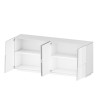 Credenza soggiorno madia stile moderno 4 ante 200x44x86 Darill 