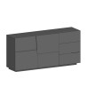 Credenza 2 ante 3 cassetti moderna soggiorno camera da letto Glencoe Costo