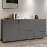 Credenza 2 ante 3 cassetti moderna soggiorno camera da letto Glencoe Sconti