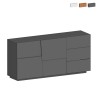 Credenza 2 ante 3 cassetti moderna soggiorno camera da letto Glencoe Vendita