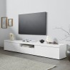 Mobile TV soggiorno 2 ante 1 ribalta 220x40x35cm moderno elegante Novo Saldi