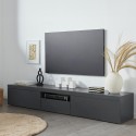 Mobile TV soggiorno 2 ante 1 ribalta 220x40x35cm moderno elegante Novo Offerta
