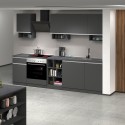 Cucina lineare completa 256cm design moderno componibile Domina Sconti
