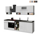 Cucina completa componibile design lineare stile moderno 256cm Essence Saldi