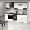 Cucina completa componibile design lineare stile moderno 256cm Essence Scelta