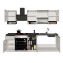 Cucina completa componibile design lineare stile moderno 256cm Essence 