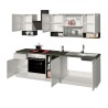 Cucina completa componibile design lineare stile moderno 256cm Essence 