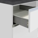 Cucina completa componibile design lineare stile moderno 256cm Essence 