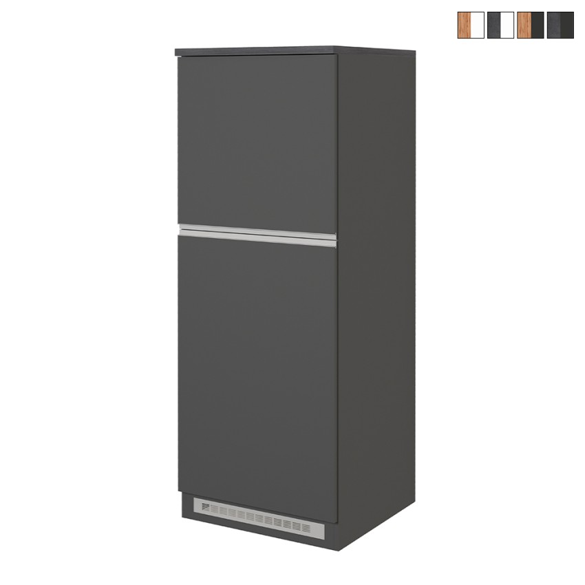 Halser mobile copri frigo incasso 2 ante contenitore cucina 60x60x164,5h