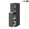 Mobile con 2 cassetti portaspezie da cucina moderno 30x60x164,5 Trym Offerta