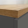 Mobile con 2 cassetti portaspezie da cucina moderno 30x60x164,5 Trym 