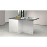 Isola centrale con tavolo per cucina moderna 2 ante 160x90x90cm Grover 