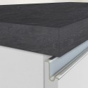 Isola centrale con tavolo per cucina moderna 2 ante 160x90x90cm Grover 