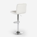 Sgabello moderno girevole in similpelle angolo bar cucina Pomona Misure