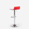 Sgabello trasparente girevole design moderno metallo bar cucina Juneau Costo