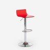 Sgabello trasparente girevole design moderno metallo bar cucina Juneau Modello
