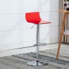Sgabello trasparente girevole design moderno metallo bar cucina Juneau Sconti