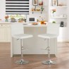 Sgabello cucina bar girevole imbottito in similpelle regolabile Boca Sconti