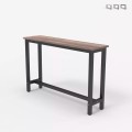 Consolle tavolino mobile ingresso 120x40cm legno metallo nero Welcome light dark Promozione