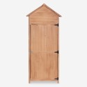 Casetta da giardino armadio porta attrezzi in legno 3 ripiani Scoter Saldi