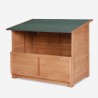 Baule da giardino contenitore in legno portattrezzi 122x77x97cm Scaup Vendita