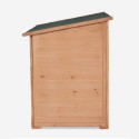 Baule da giardino contenitore in legno portattrezzi 122x77x97cm Scaup Modello