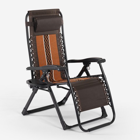 Sedia sdraio relax reclinabile zero gravity ergonomica esterno Ortles Promozione
