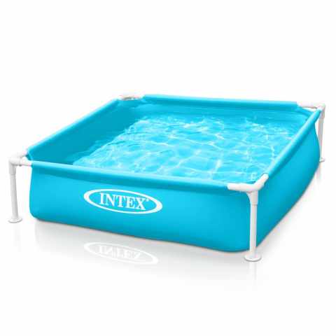 Intex 57173 Mini Frame piscina quadrata per bambini e cani
