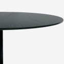 Tavolo sala da pranzo moderno Goblet nero rotondo 120cm Blackwood+ Offerta