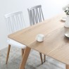 Tavolo da pranzo cucina in legno rettangolare 120x80cm bianco Ennis Catalogo