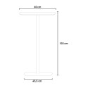 Tavolo alto per sgabelli bar quadrato 60x60cm stile moderno Arven Scelta