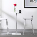 Tavolo alto per sgabelli bar quadrato 60x60cm stile moderno Arven Sconti