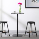 Tavolo alto per sgabelli bar quadrato 60x60cm stile moderno Arven Offerta