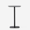 Tavolo alto per sgabelli bar quadrato 60x60cm stile moderno Arven Catalogo