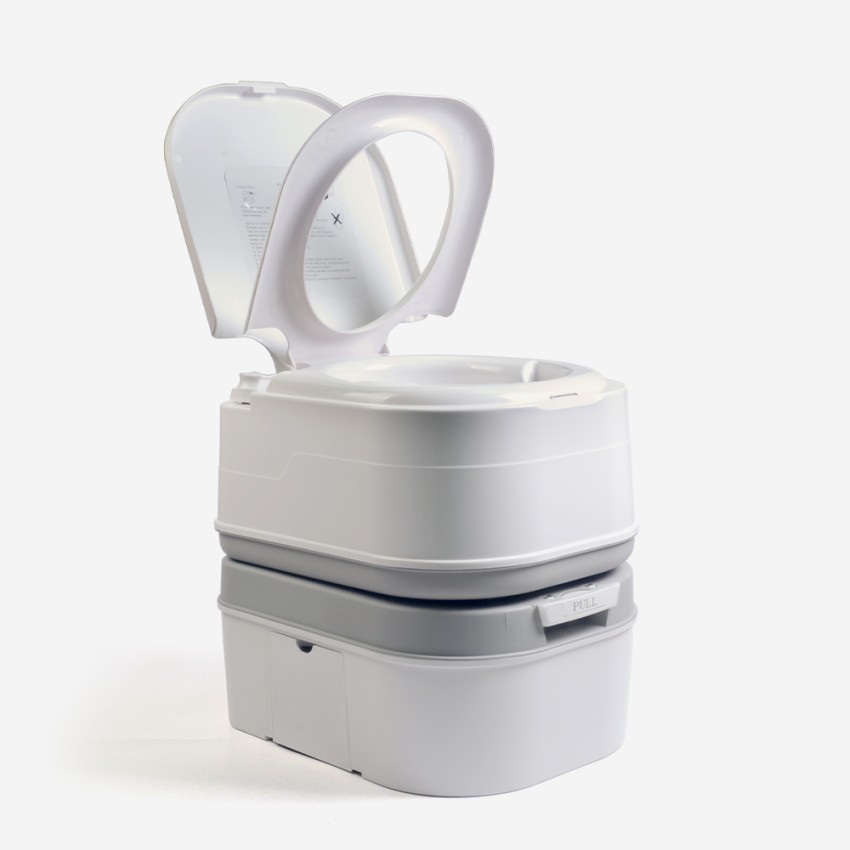WC portatile da campeggio in plastica con recipiente con maniglia facile da  rimuovere e svuotare, volume 7 litri, 40 x 48 x H33 cm SK100647
