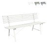 Panchina 3 posti giardino esterno classica in ferro 150x57x76cm Iven Offerta
