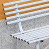Panchina 3 posti giardino esterno classica in ferro 150x57x76cm Iven Stock